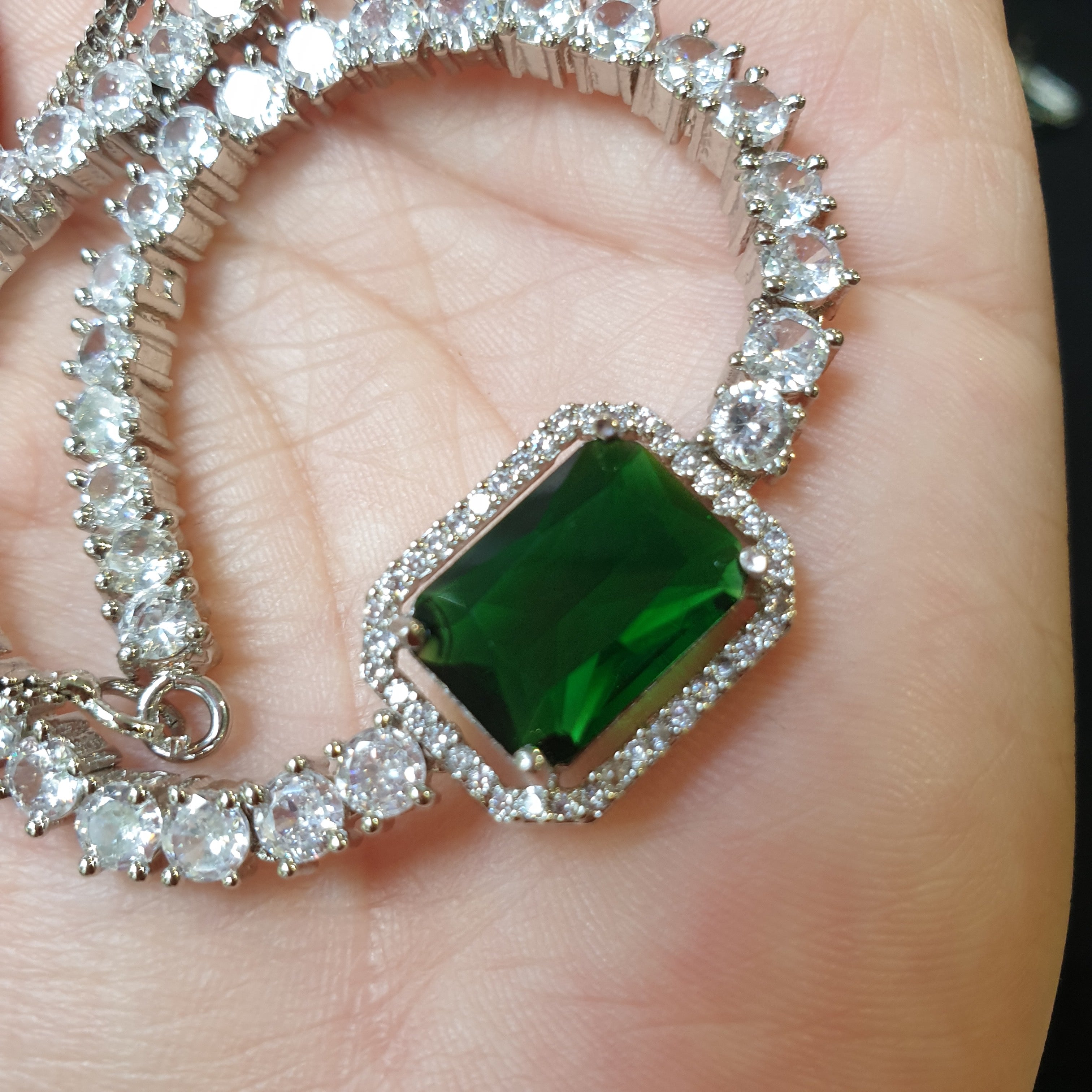 Emerald Green Necklace Set