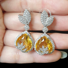 Yellow Citrine Earrings