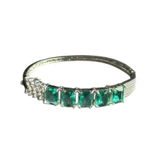 Green Topaz Openable Bangle