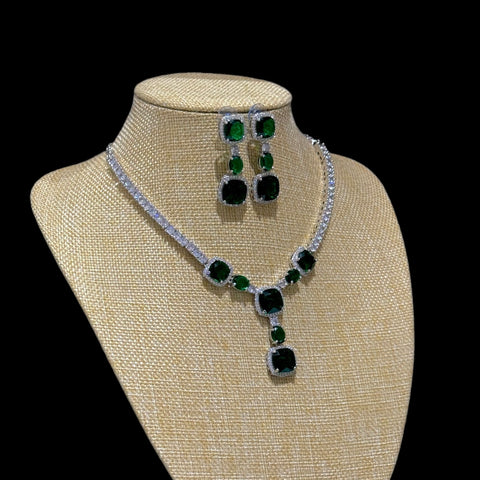 Cubic Zirconia Necklace Set