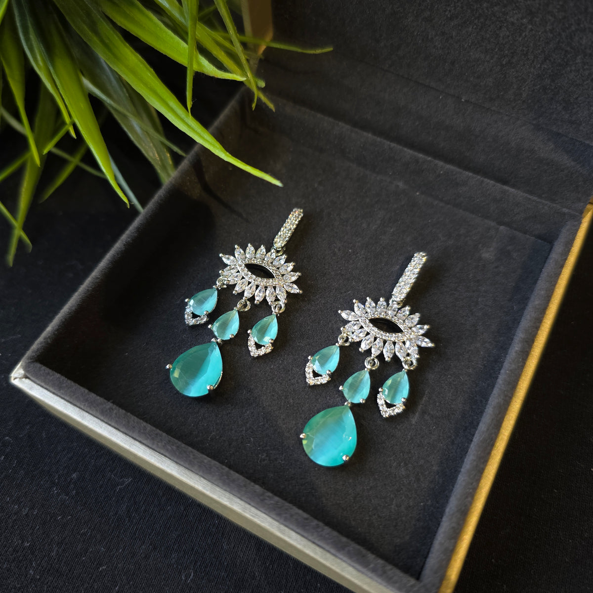Mint Quartz Earrings