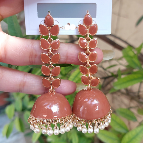 Brown Coloured Earrings