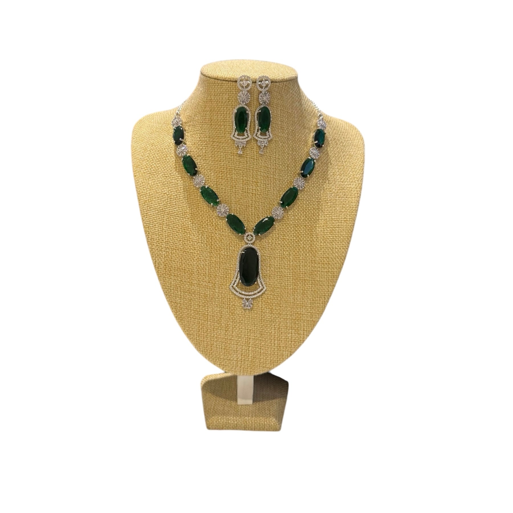 Emerald Green Necklace Set