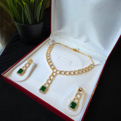Emerald Green Necklace Set