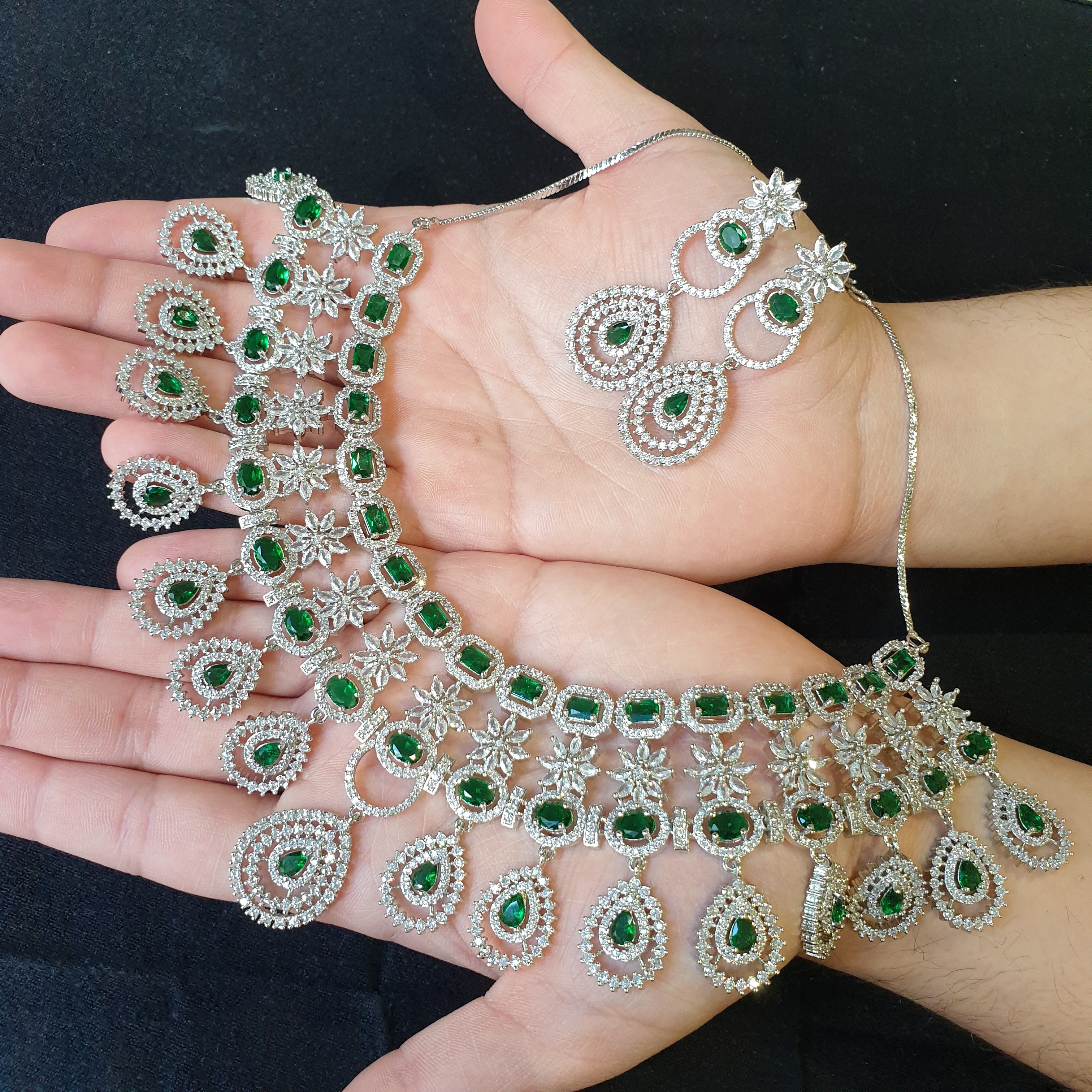 Emerald Green Necklace Set