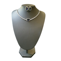Blue Sapphire Necklace Set