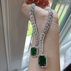 Emerald Green Necklace Set
