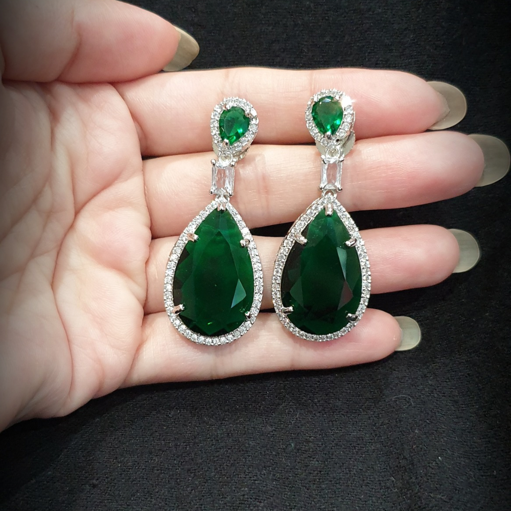 Emerald Green Earrings