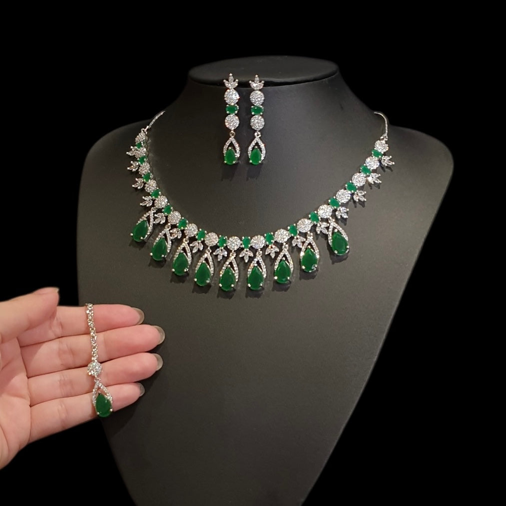 Emerald Green Necklace Set