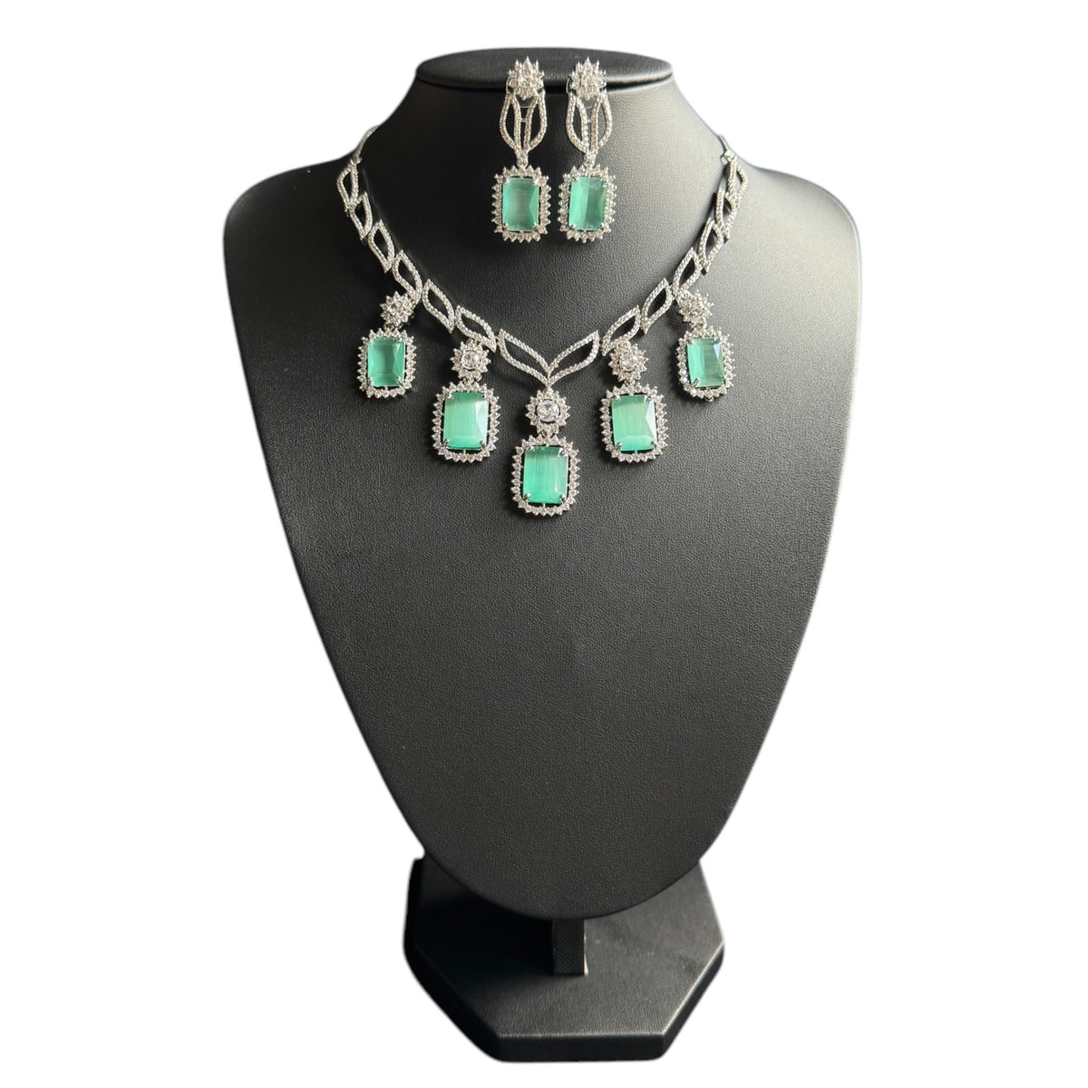 Mint Quartz Necklace Set