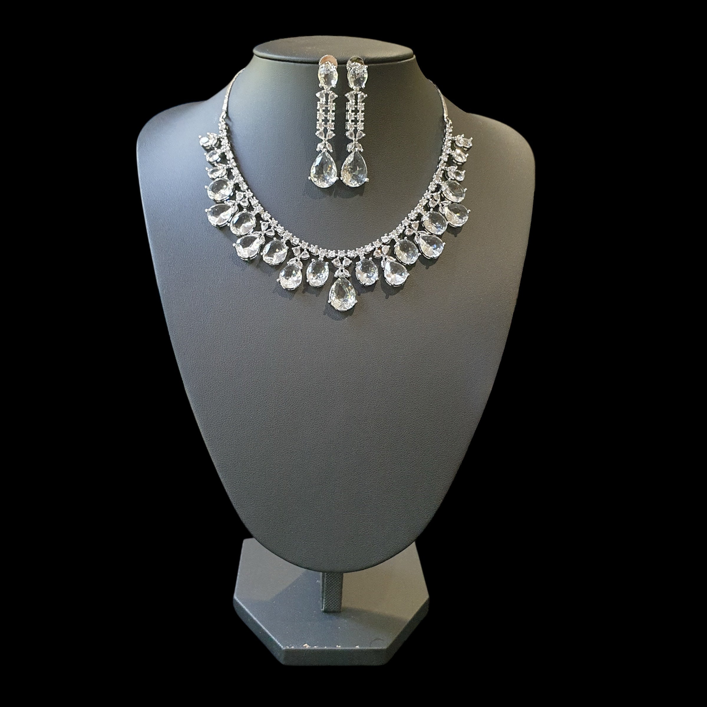 Clear Quartz Necklace Set