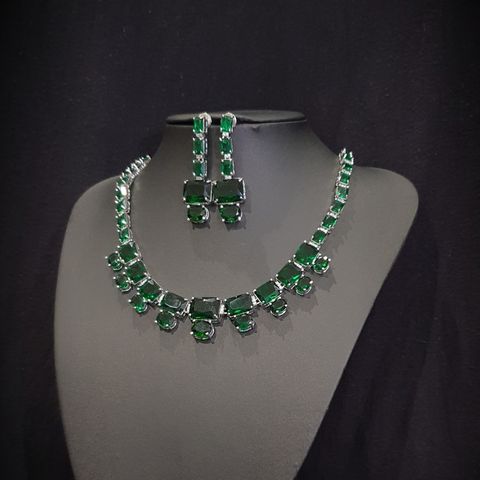 Emerald Green Necklace Set