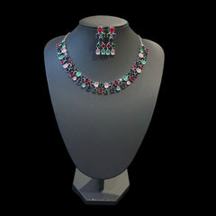 Multi Gemstones Necklace Set