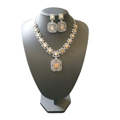 Peach Quartz Necklace Set