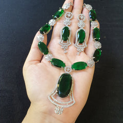Emerald Green Necklace Set