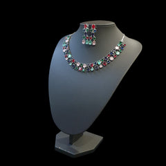 Multi Gemstones Necklace Set