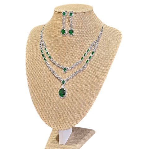 Emerald Green Necklace Set