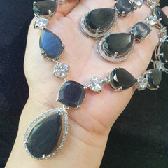 Purple Amethyst Necklace Set