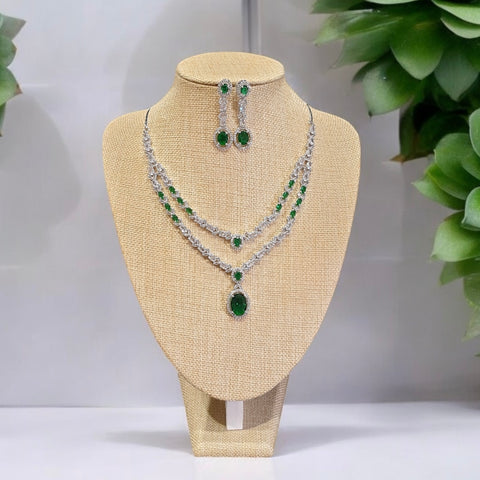 Emerald Green Necklace Set