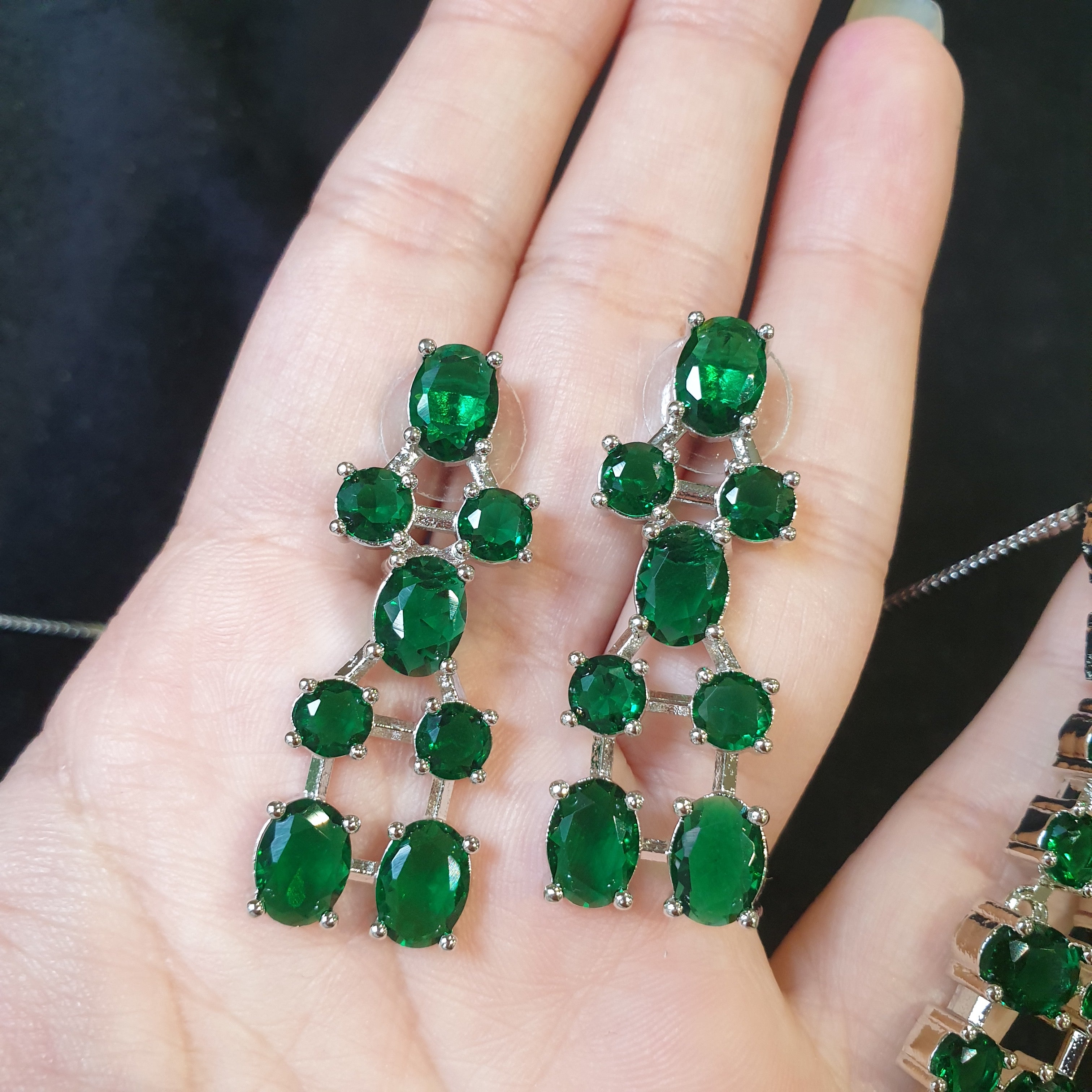 Emerald Green Necklace Set