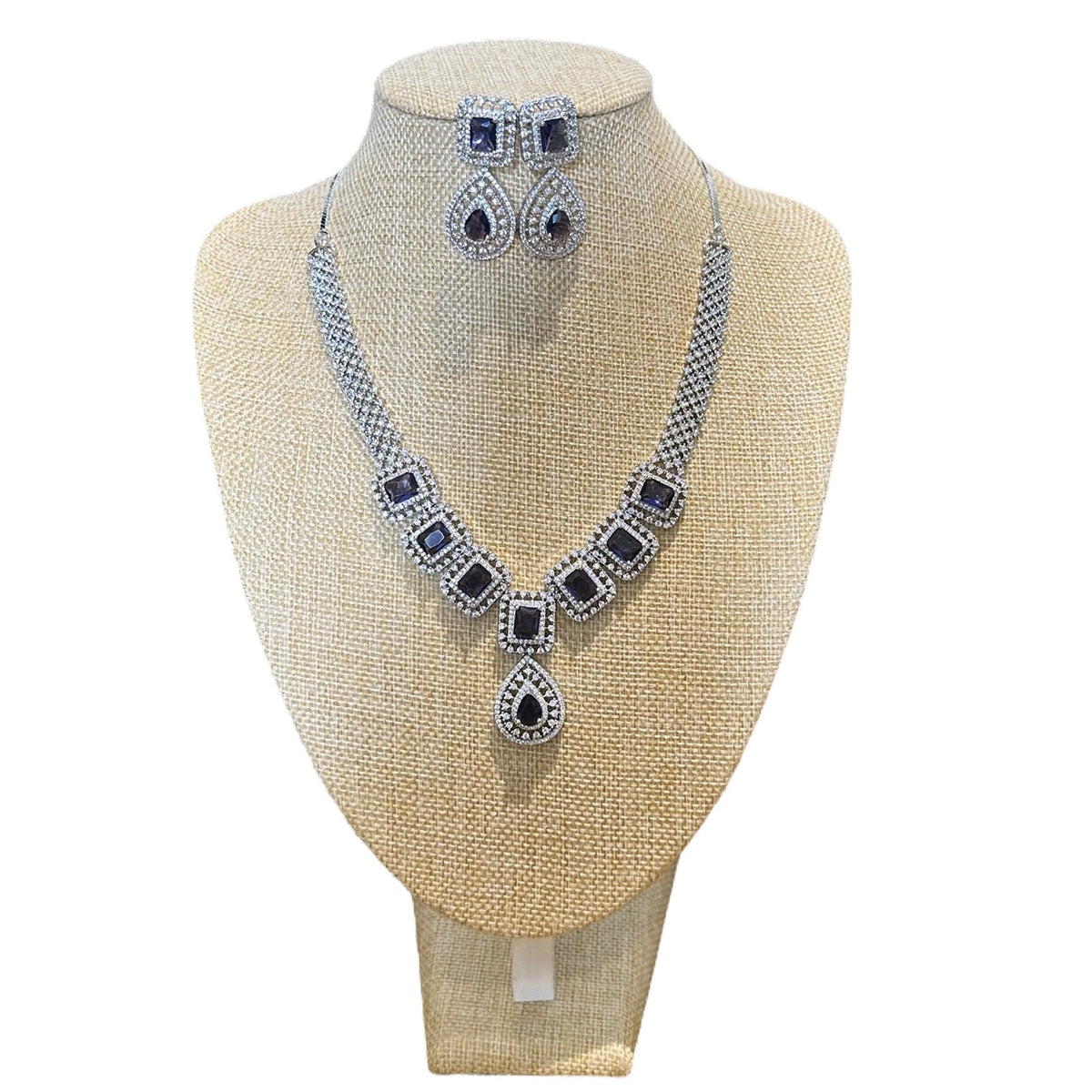Purple Amethysts Necklace Set