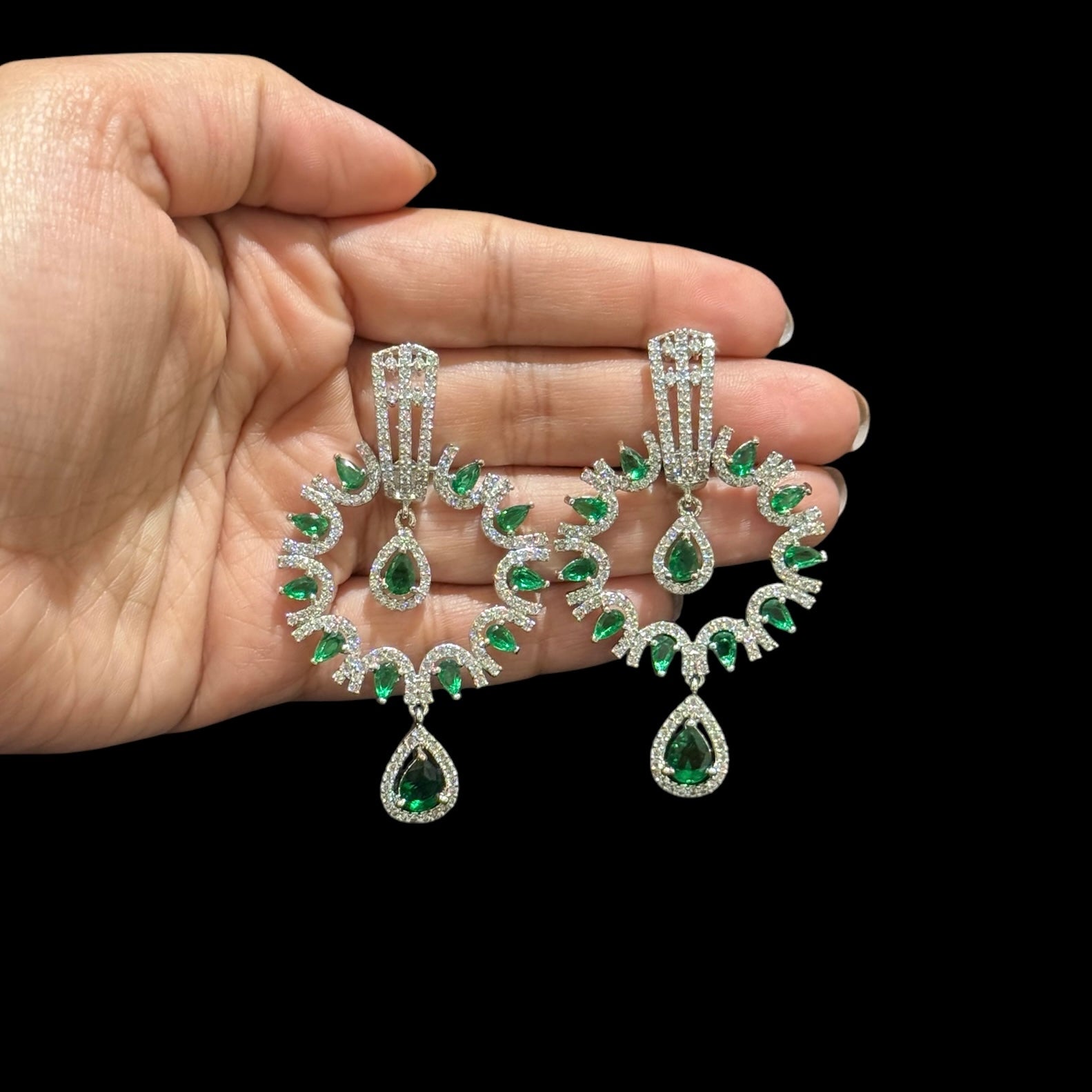 Emerald Green Earrings