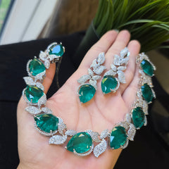 Oasis - Emerald Doublet Necklace Set