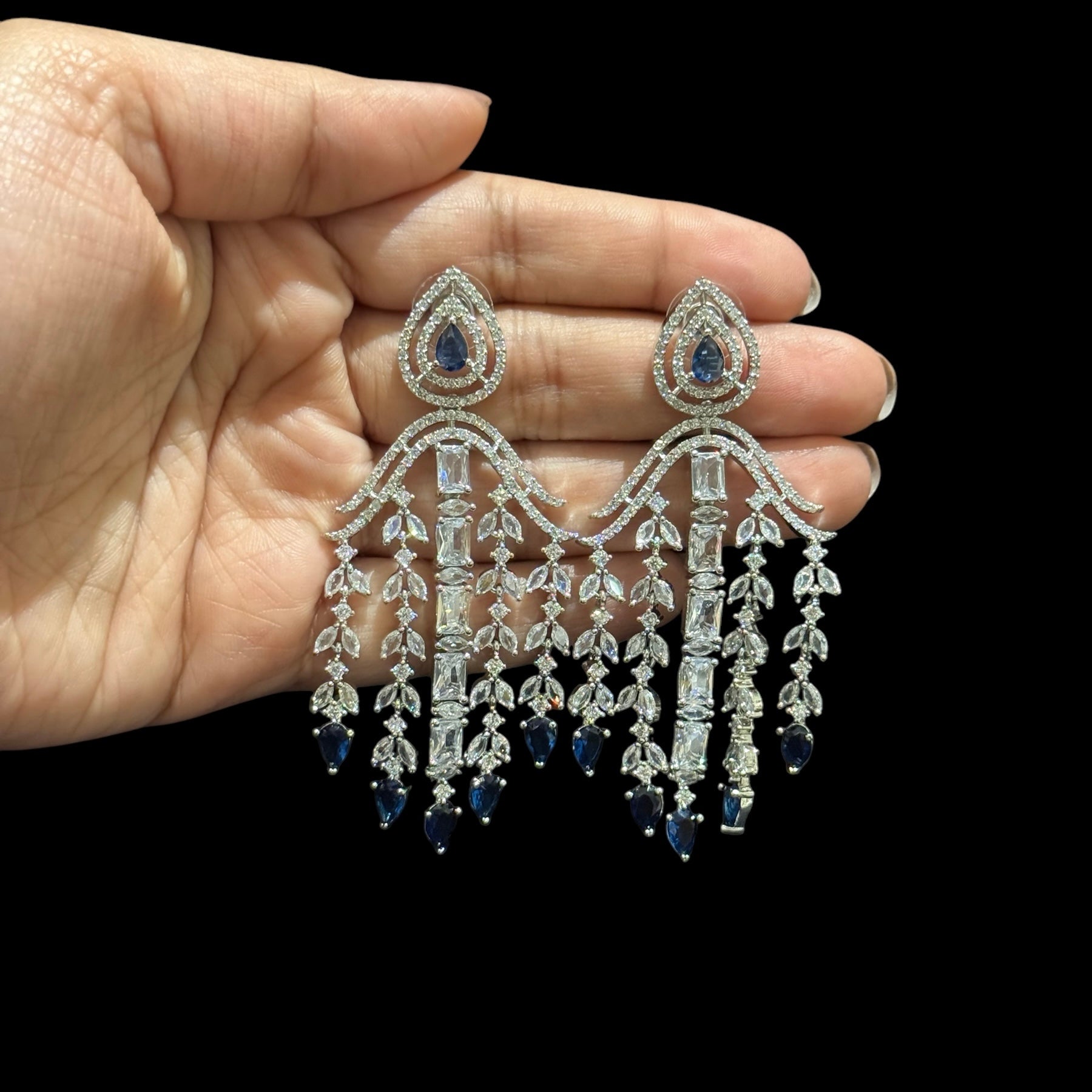 Blue Sapphires Earrings