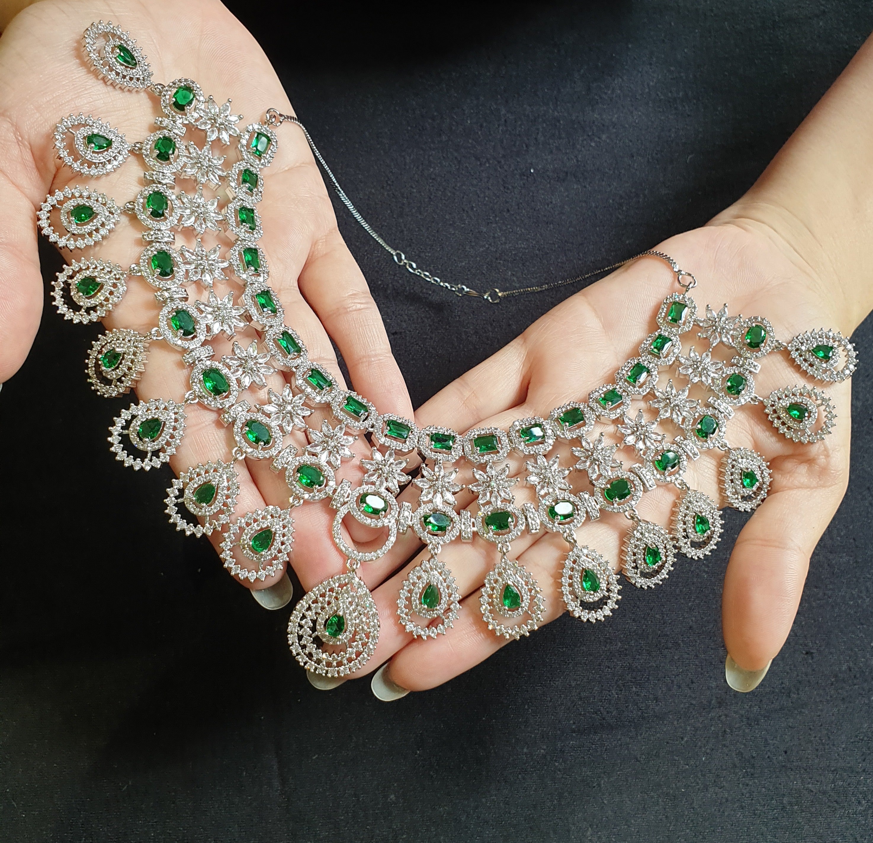 Emerald Green Necklace Set
