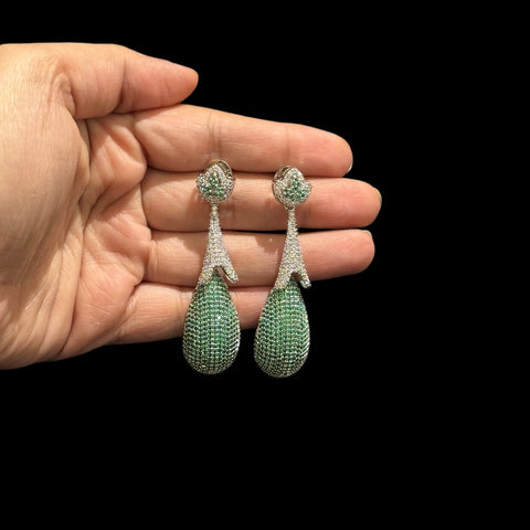 Emerald Green Earrings