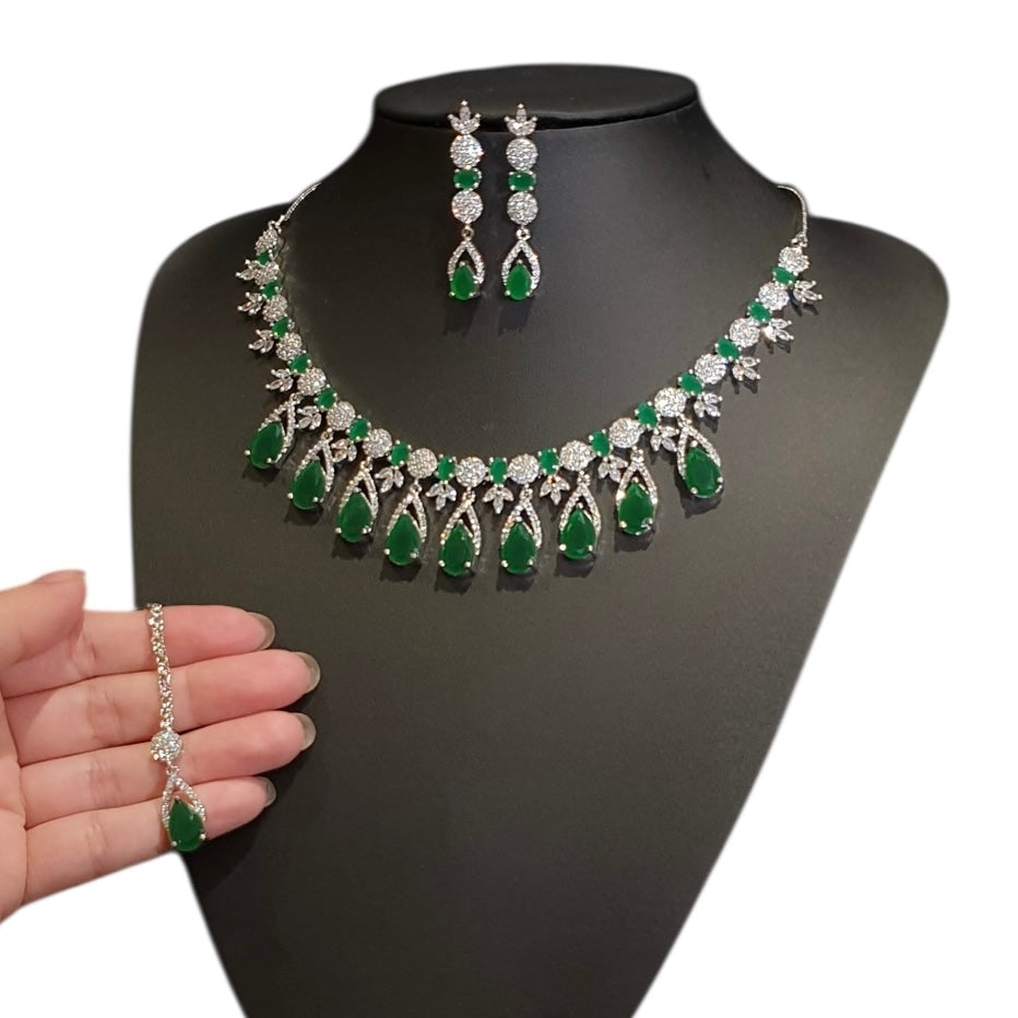 Emerald Green Necklace Set