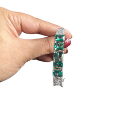 Green Topaz Openable Bangle