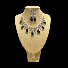 Blue Sapphires Necklace Set