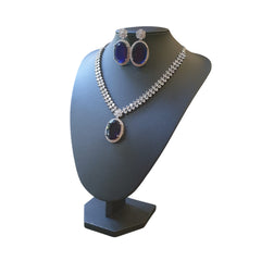 Blue Sapphire Necklace Set