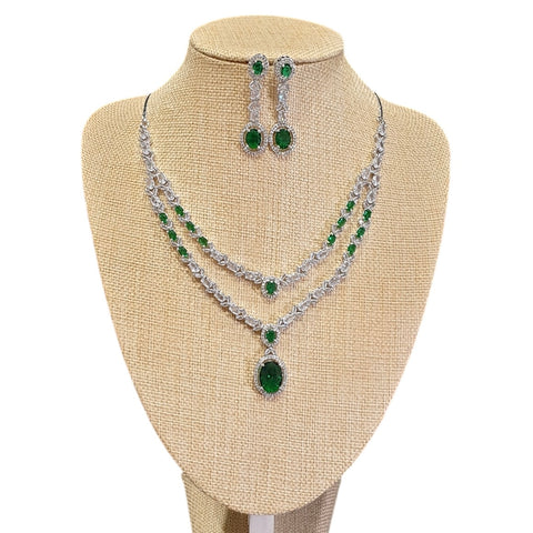 Emerald Green Necklace Set