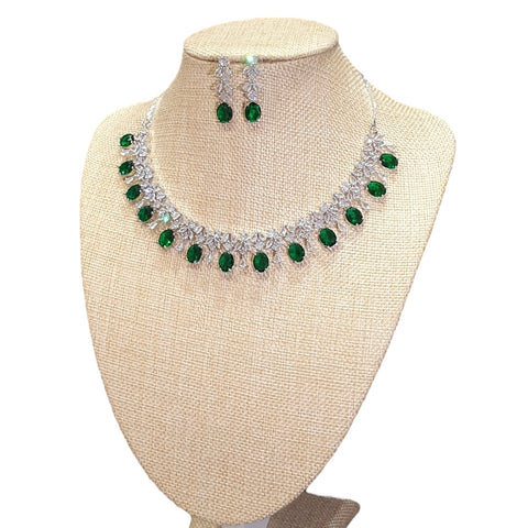 Emerald Green Necklace Set