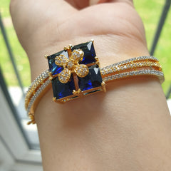 Blue Sapphire Necklace Set