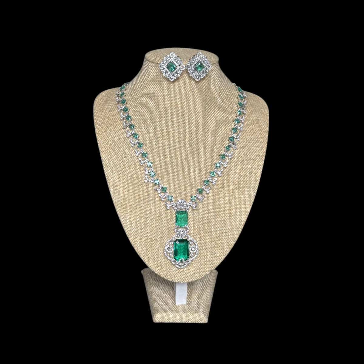 Green Topaz Necklace Set