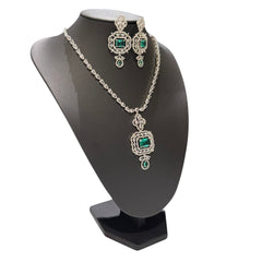 Light Green Topaz Necklace Set