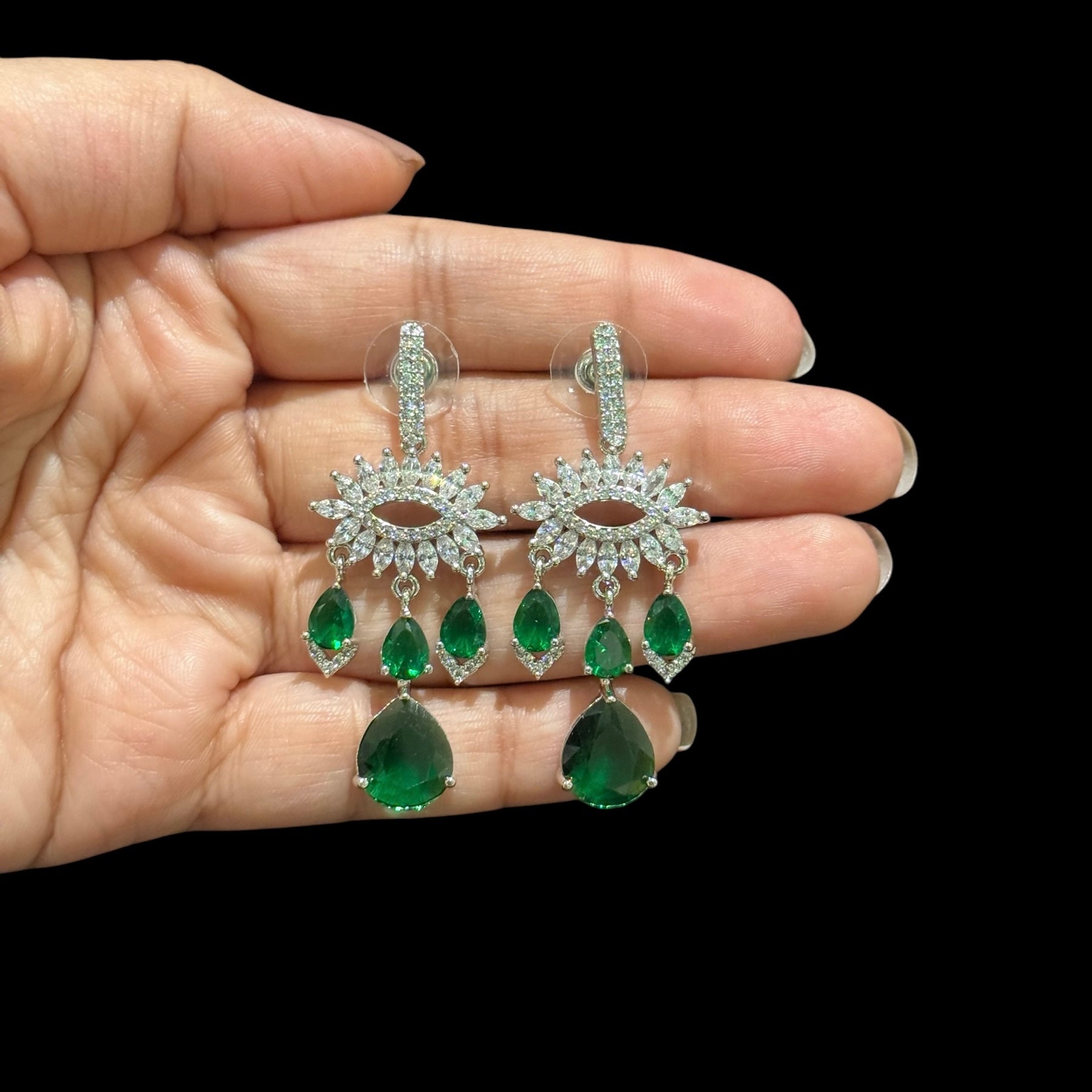 Emerald Green Earrings