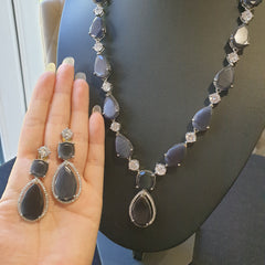 Purple Amethyst Necklace Set