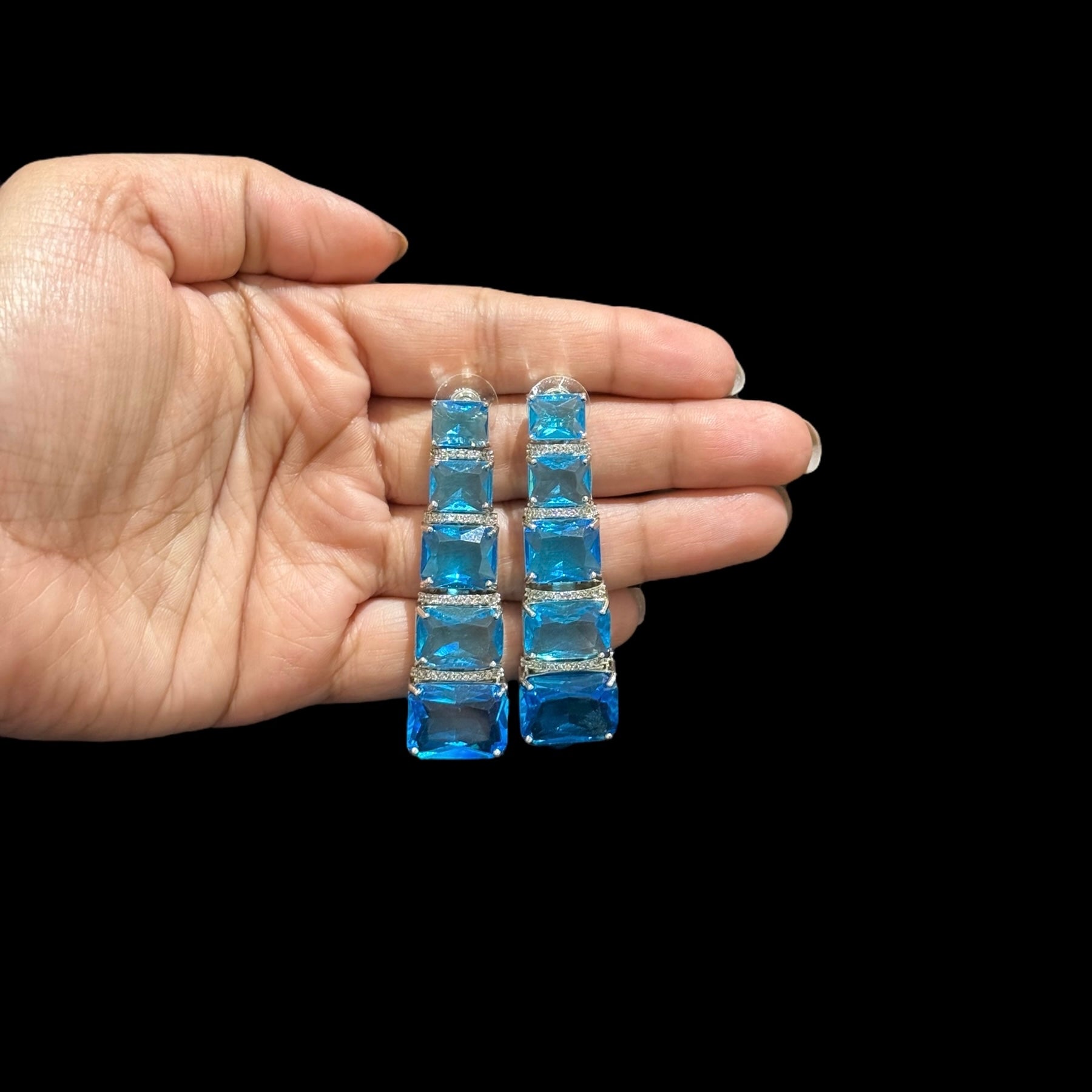 Blue Topaz Earrings