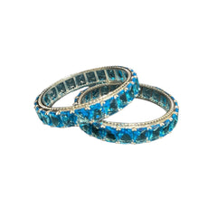 Blue Topaz Bangles (Size: 2.4)