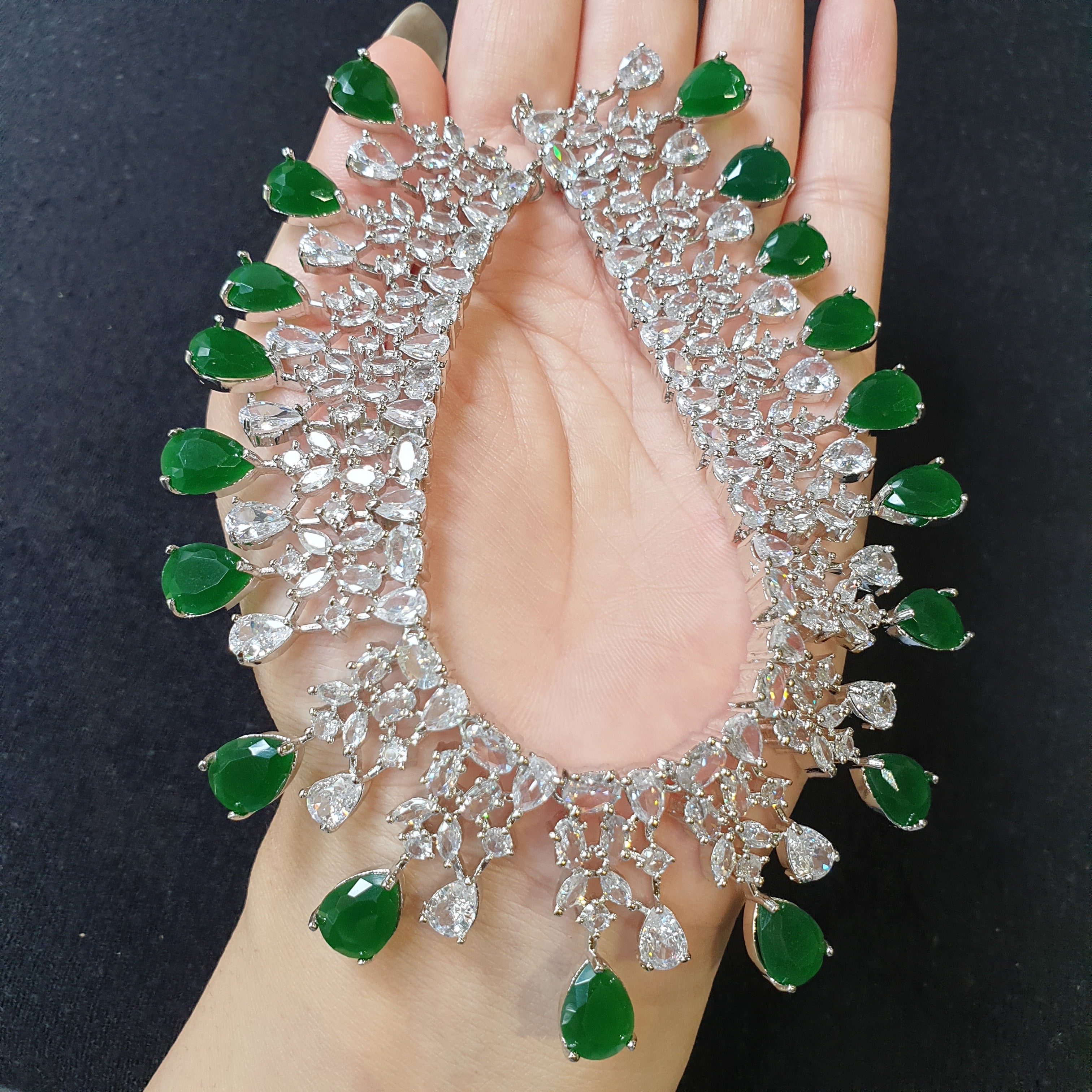 Emerald Green Necklace Set