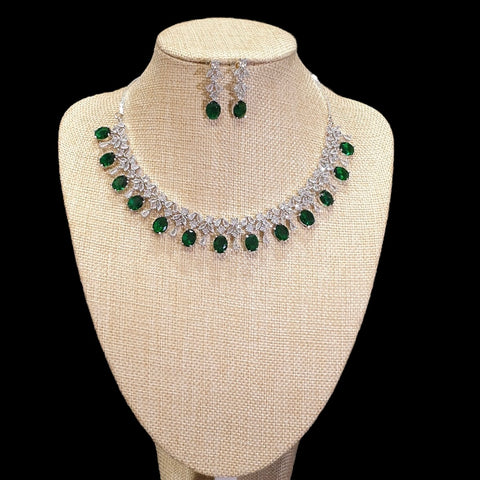 Emerald Green Necklace Set