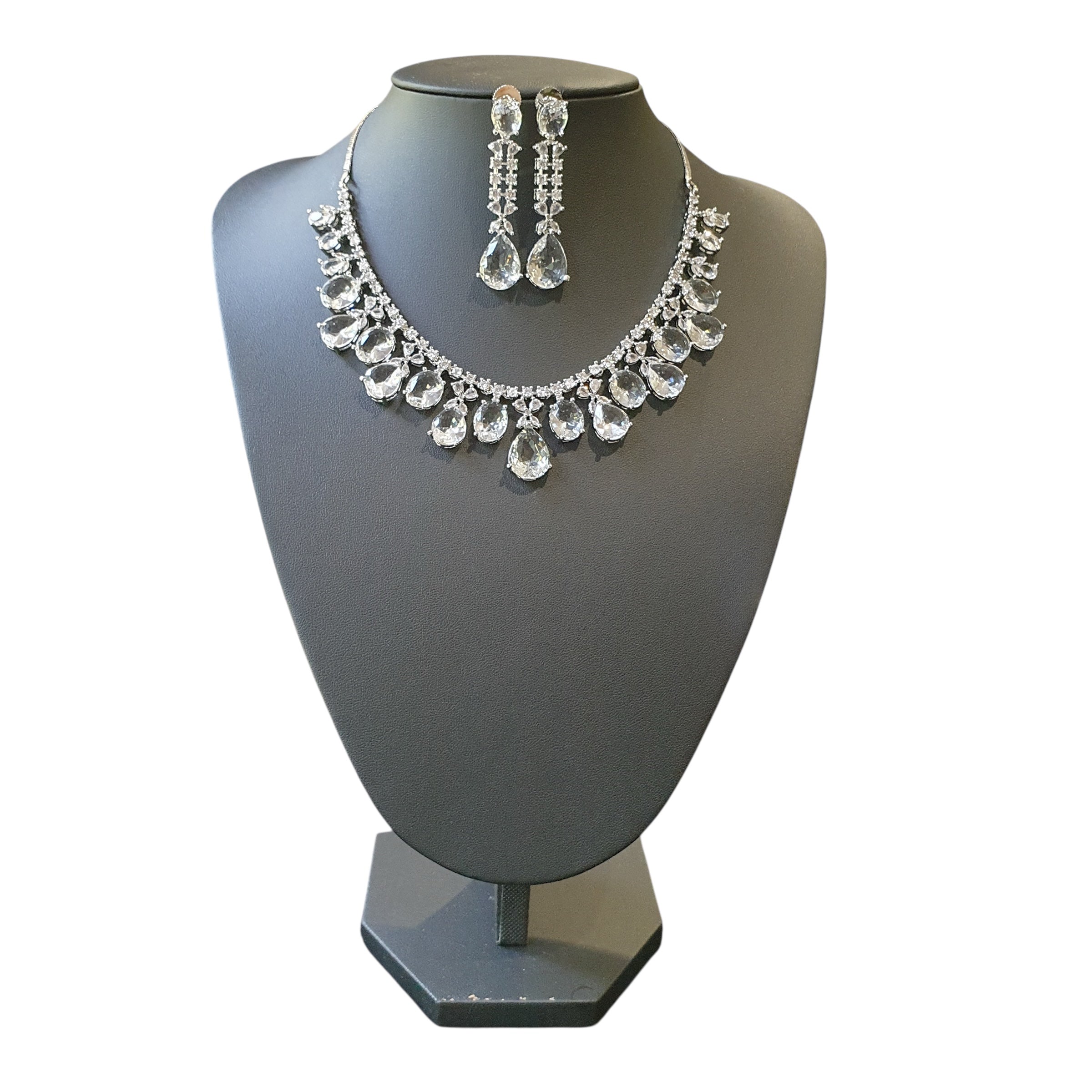 Clear Quartz Necklace Set