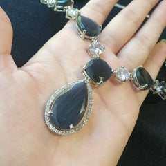 Purple Amethyst Necklace Set