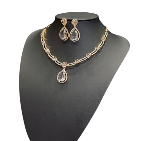 Yellow Gold Plated Necklace Set