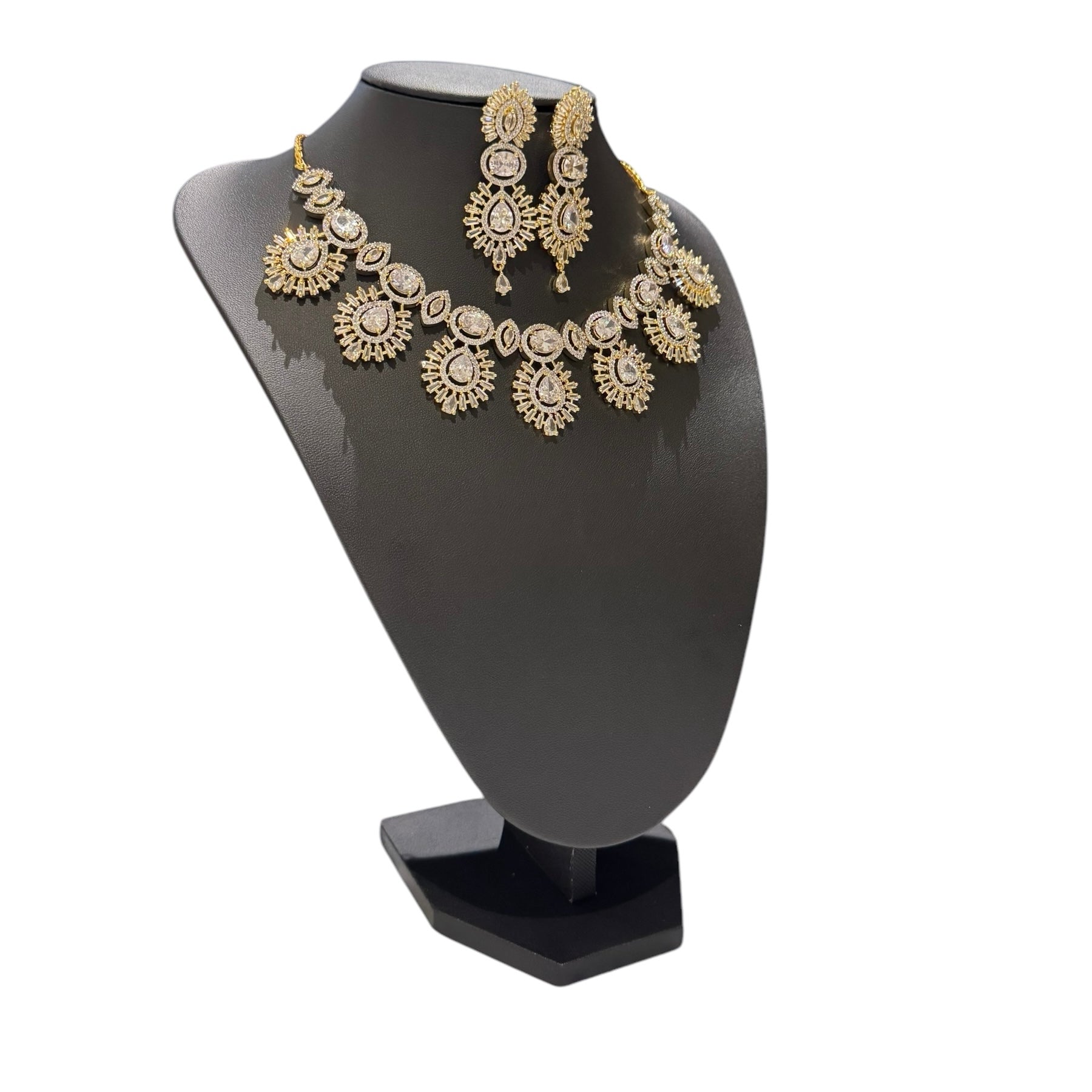 Yellow Gold Plated Necklace Set