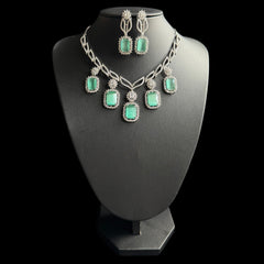 Mint Quartz Necklace Set